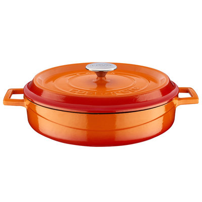 LAVA CAST IRON 6 Quarts Enameled Cast Iron Oval Dutch Oven