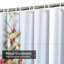 Rideau de douche transparent transparent, rideaux de douche pour la salle de bain avec 12 crochets-130011878