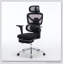 Fauteuil de bureau ergonomique avec support lombaire à massage, appui-tête 4D et accoudoirs 5D, profondeur de dossier et de siège réglable