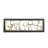 Metal Square Ribbon Geometric Home Wall Decor with Black Frame