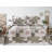 Marina Decoration Home Bedroom Pinsonic Bedding Coverlet Bedspread Soft 3 Piece Summer Embossed Printed Quilt Set with 2 Embossed Shams, Rose Floral Branch Plaid Pattern Taupe Grey Queen/Full Size-32707856