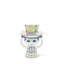 With Hat Vase H 8.1" Blue