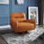 Orange Faux Leather