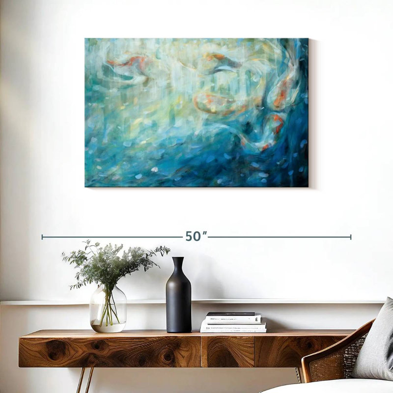 Brampt Playing Koi, 24" H x 36" W