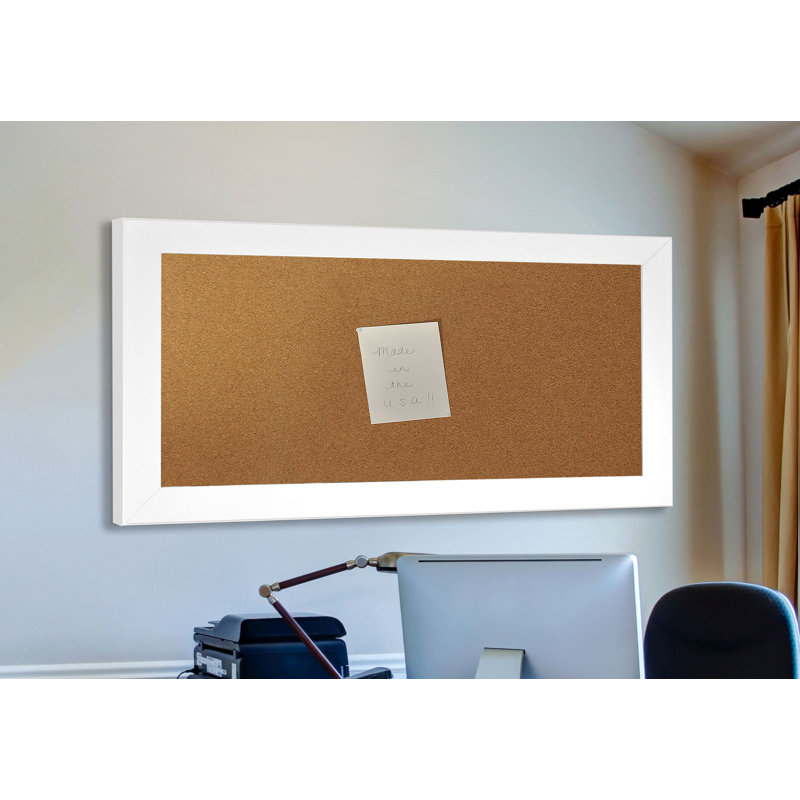 Babillard mural Linlin, H 3 pi 6 po x l 3 pi 6 po, White