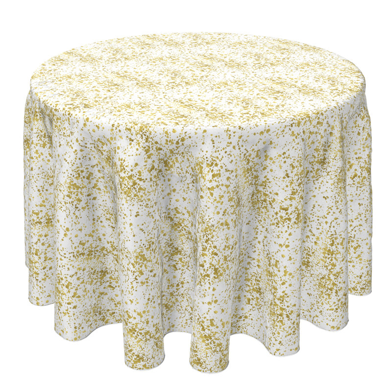 Round Cotton Twill Tablecloth