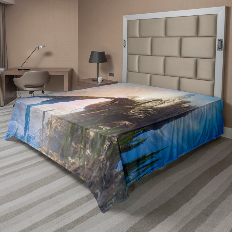 Drap-housse Ambesonne, Drap plat pour très grand lit californien
