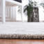 Tapis argenté en laine / viscose touffeté à la main Aholla-678395167