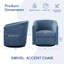 Fauteuil d'appoint pivotant en chenille-516561333