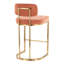 Contemporary Glam Bar Stool Set with Fixed Counter Height-129454174