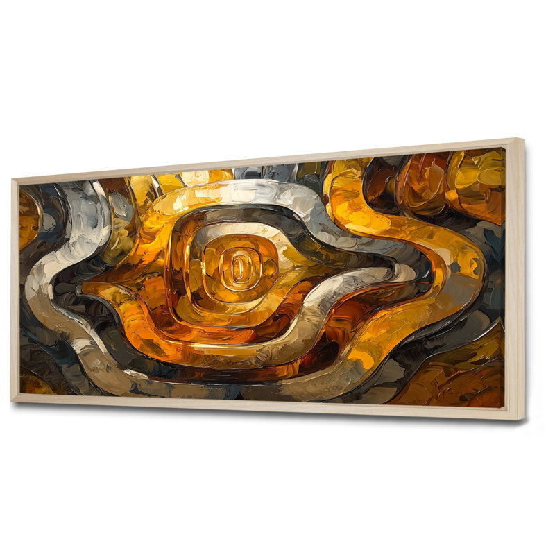 Lupo Coper et métal Prismatic Maze I - Art abstrait Mid-Century, H 28 po x l 60 po, Cadre flottant, Crème
