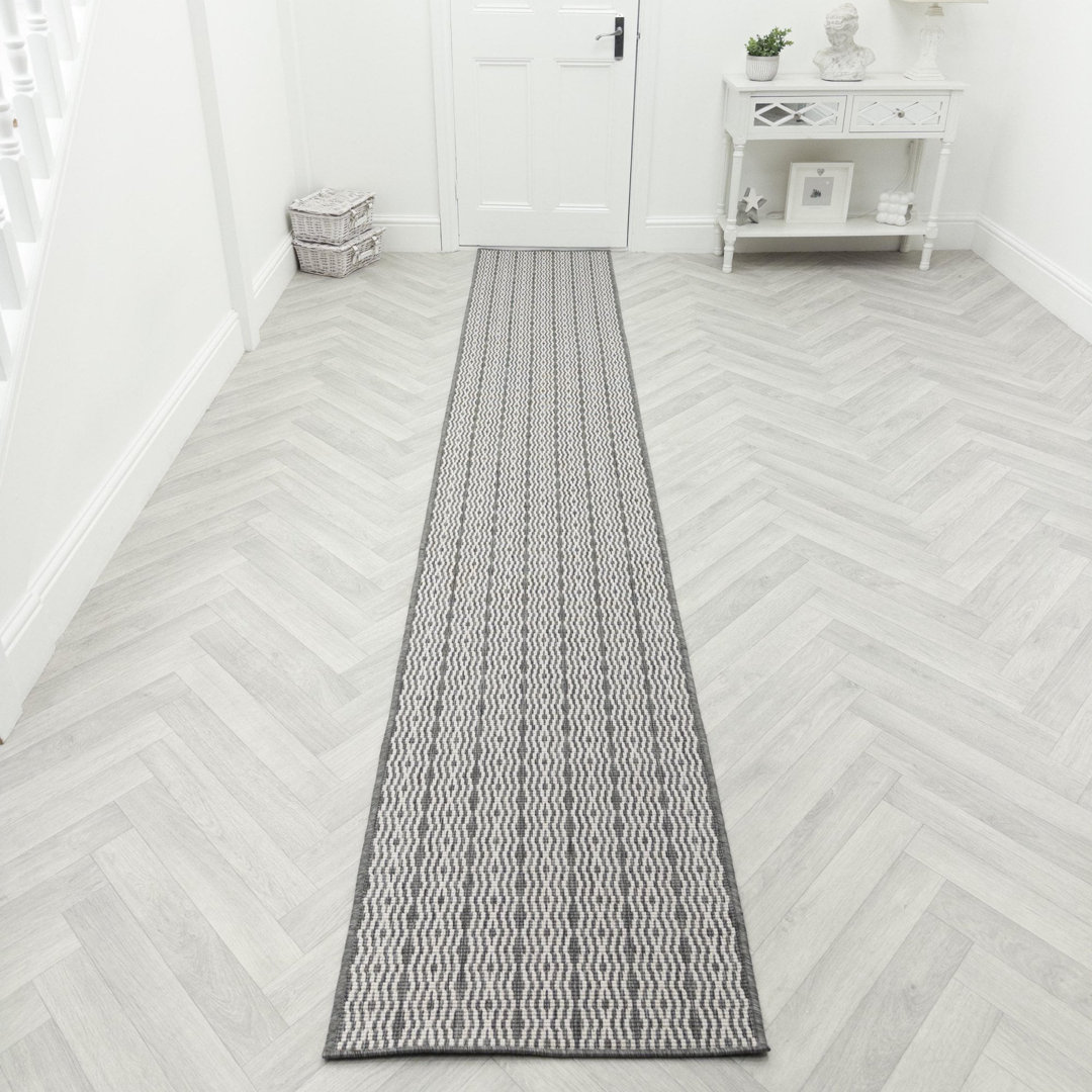 Runner Striped Flatweave Area Rug