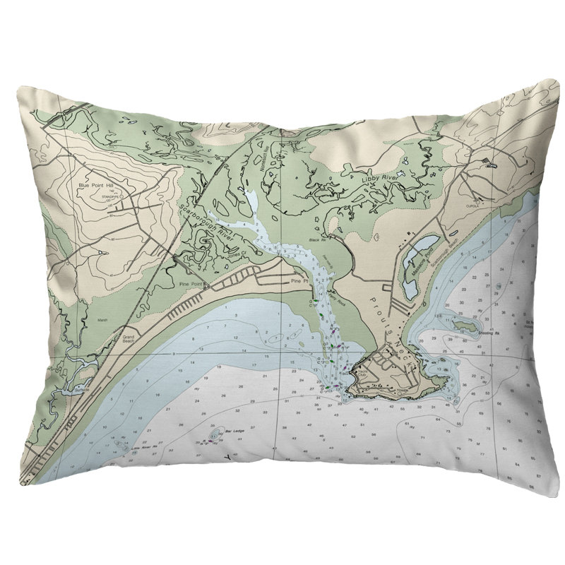 Outdoor Reversible Throw Pillow