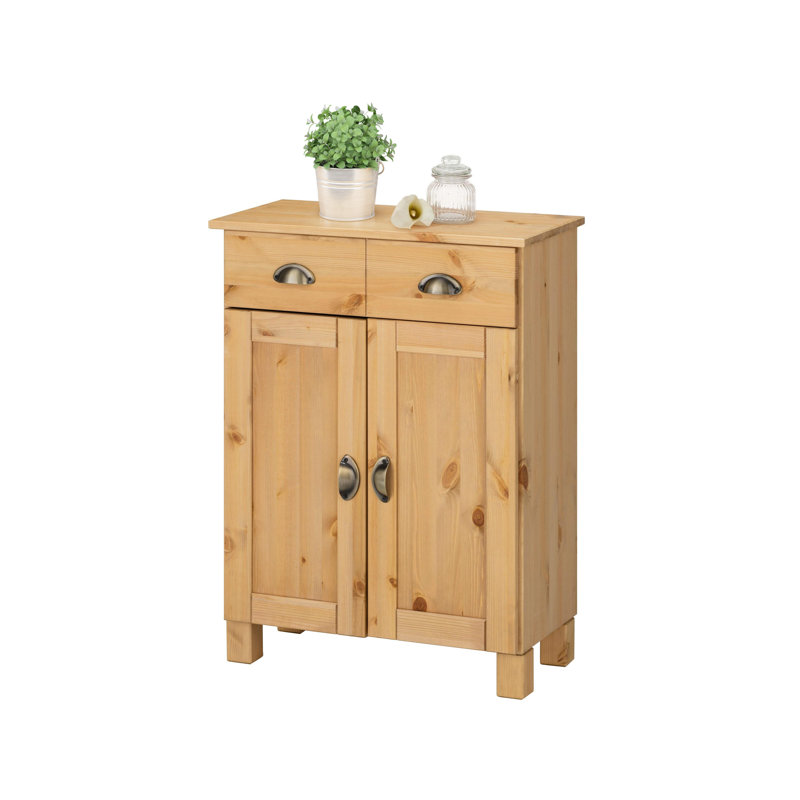 Cadia Solid Wood Bathroom Cabinet, Stain Wax