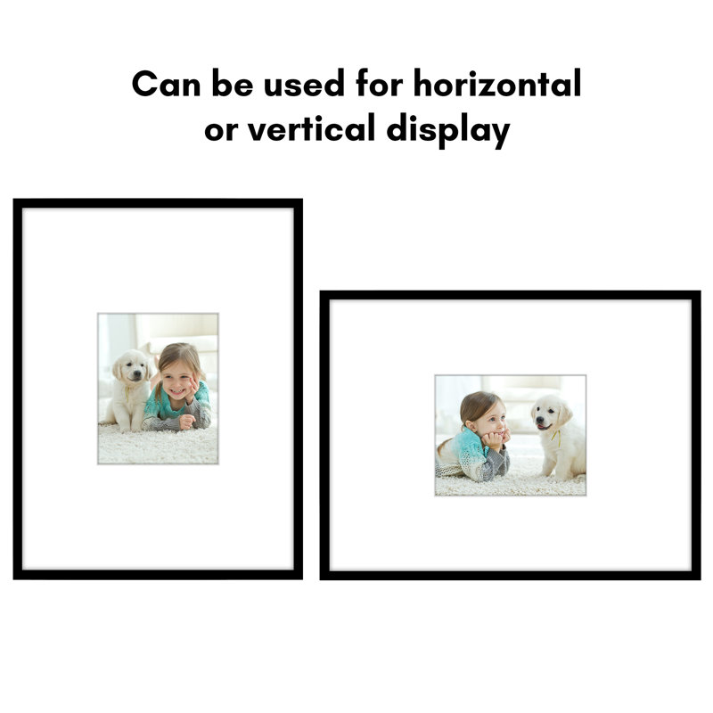 Picture Frame with Oversized Mat - Gallery-Style Frames for Photos or Artwork - Multiple Sizes, 18" x 24"