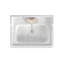 Cheviot Products Évier de salle de bain Essex 24 po avec débordement et base console en métal 31 po-17756038-17756041