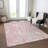 Saphara Pink Washable Indoor-Outdoor Rug - -266956747