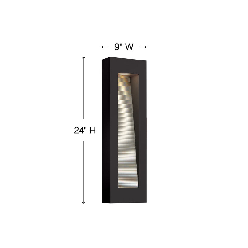 Luna 2 Light Outdoor Flush Mount, Titanium, Medium, LED