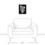 Vase noir et blanc, impression sur toile tendue
