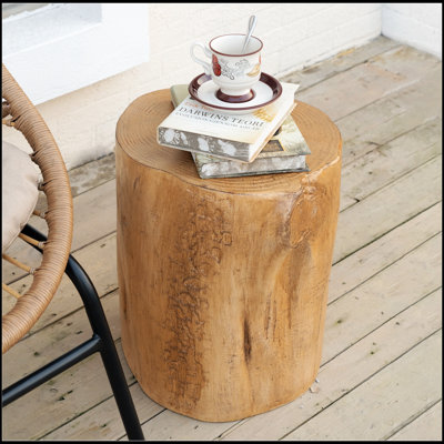 Table d'appoint en bois MGO peinte à la main, durable et légère pour un décor intérieur et extérieur