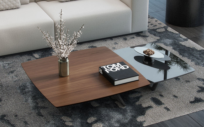 Belvedere Solid Wood Top Nesting Coffee Table