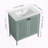30" Freestanding Bathroom Vanity with Ceramic Sink – Cold Rolled Steel