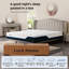 Matelas en mousse viscoélastique imprégnée de gel 10 po Luck Home-164608440