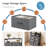 Fabric Dresser for Bedroom with Open Shelves, Tall Dresser with 8 Drawers, Storage Tower, Chest of Drawers for Closet-374108836