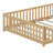 Queen Floor Bed With Safety Guardrails-113029311