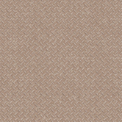 Nostalgie Metallic Diamond Plate Design Wallpaper Roll