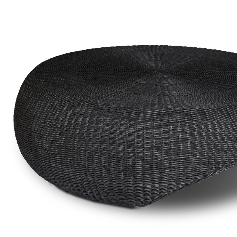 Brock Outdoor Round Coffee Table, Vintage Coal
