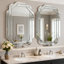 Grand miroir mural pour décor, miroir horizontal ou vertical sans cadre