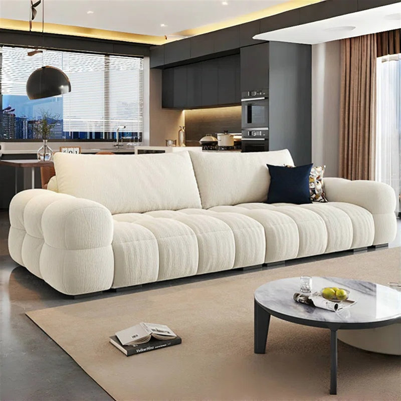 Canapé moderne en tissu, Blanc