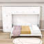 Grand lit escamotable avec armoires et tablettes-744427619