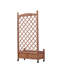 Lit de jardin surélevé avec treillis - paquet de 2 - jardinière en bois pour l'extérieur et support pour plante 30 couches