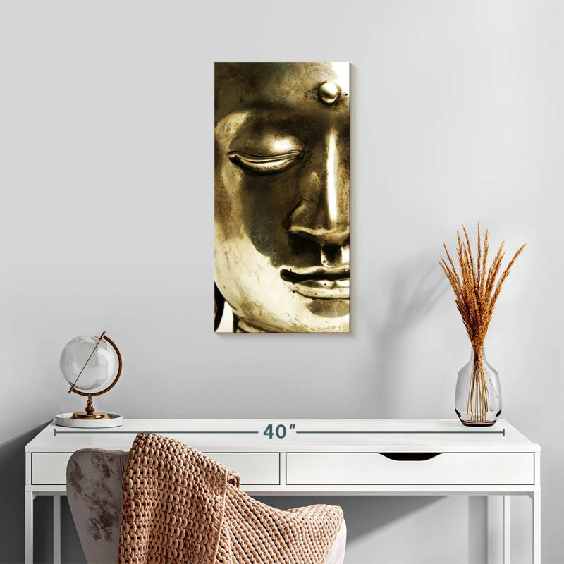Shiny Buddha Canvas Print, 24" H x 12" W x 1.25" D