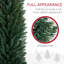 Arbre de Noël mince 8 pi - Arbre à crayons artificiel avec support robuste, parfait pour les petits espaces, la maison et le salon