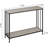 Sofa Tables Narrow Entryway Table With Glass Shelf And Metal Frame