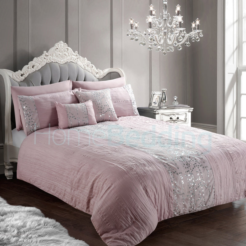 Leyla Duvet Cover, Pink