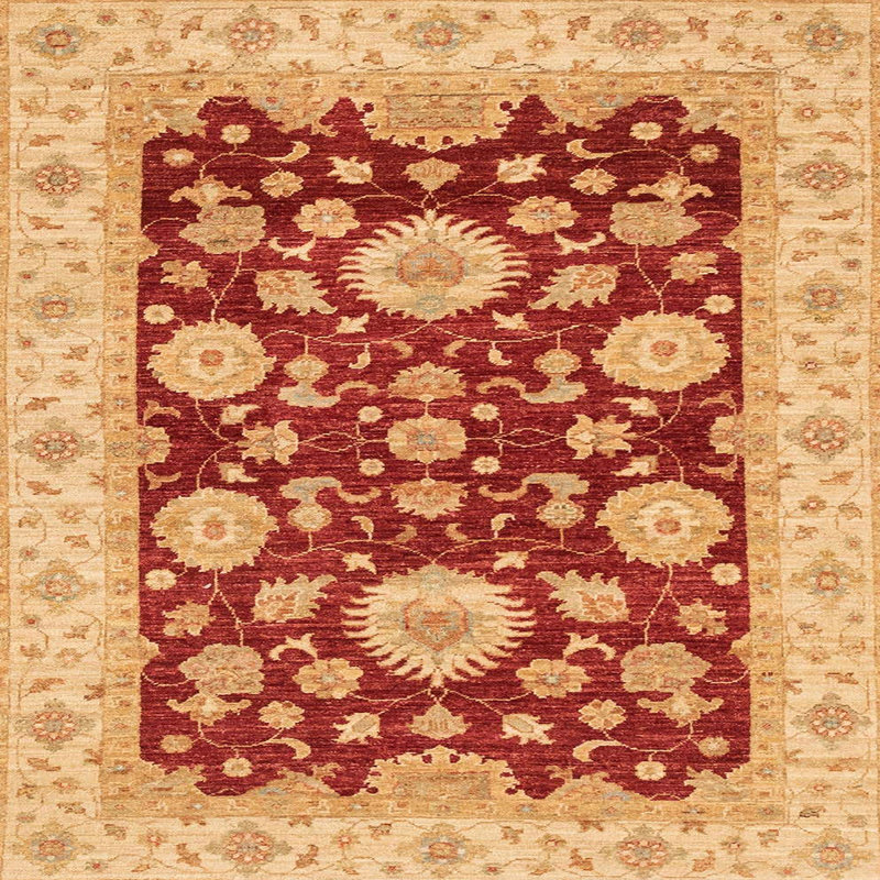 Tapis abstrait moderne 3560, Carré 5 pi