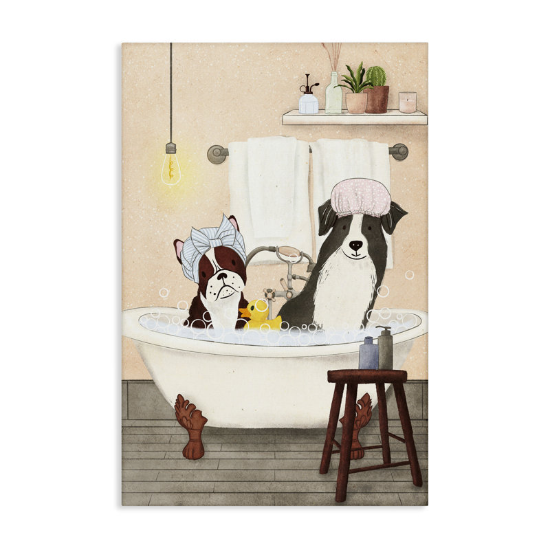 "Doggie Bath Time" par JJ Design House, LLC., H 24 po x l 16 po