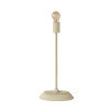Mini lampe en fer recouverte de poudre ivoire