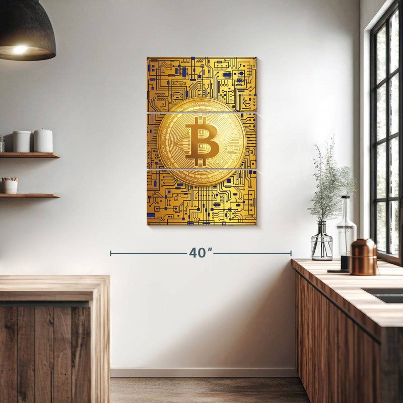 Logo Kerner Bitcoin, H 38 po x l 24 po