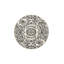 Base tissée lavable rayée à motif d'étoile et tapis décoratif-14381353