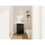 Meuble-lavabo autoportant de 23 po avec lavabo et support de rangement, portes à fermeture douce-583775845