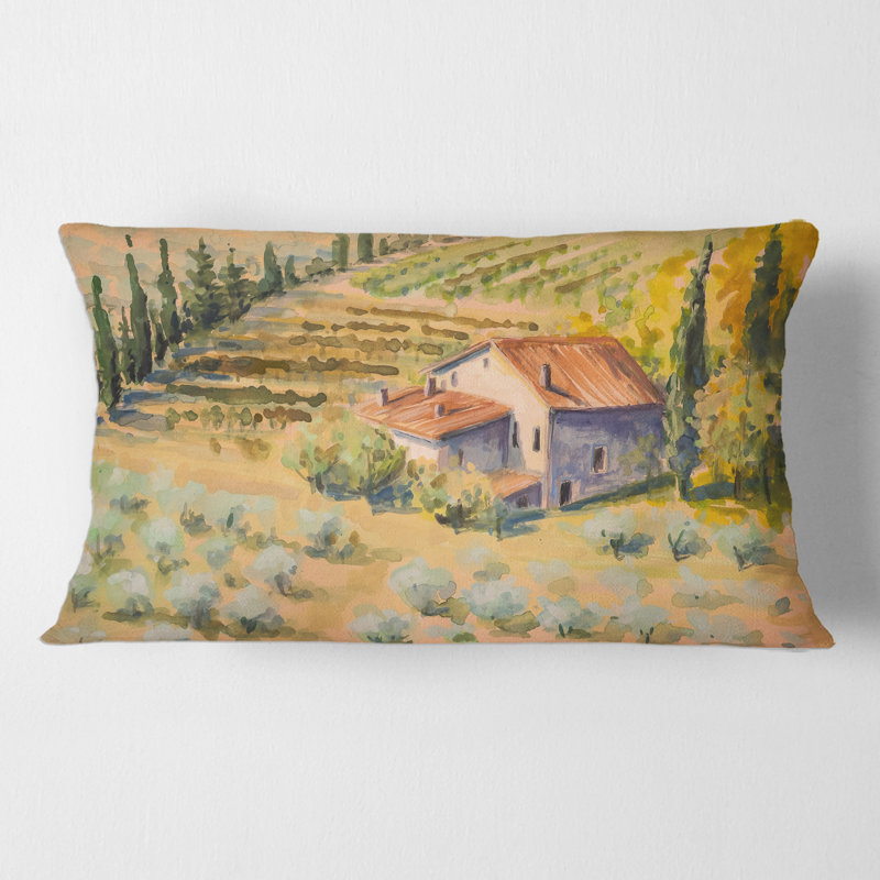 Coussin Rectangle Little Farm In Countryside - Country