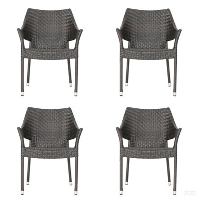 Chaise d'extérieur en résine, 52637,00MBRN KD MP4