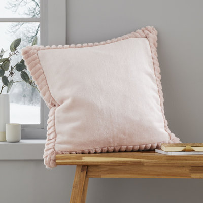 Velvet and Faux Fur 55x55cm Cushion with inner
