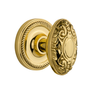 Rope Rosette with Victorian Door Knob