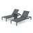 Caggiano Reclining Chaise Lounge with Table